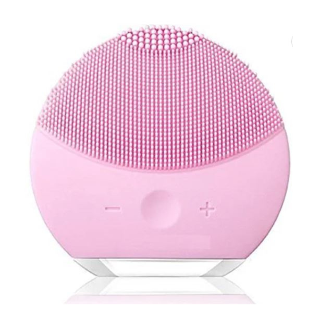 Dual-sided mini Smart Silicone Electric Facial Cleansing Device Massager  (Pink)