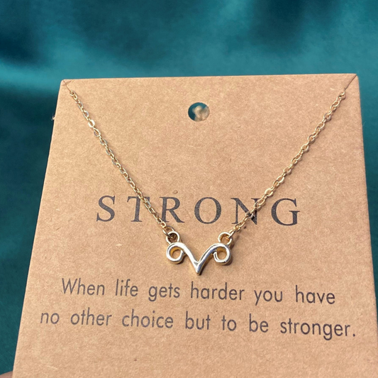 Gold Plated "Strong " Necklace
